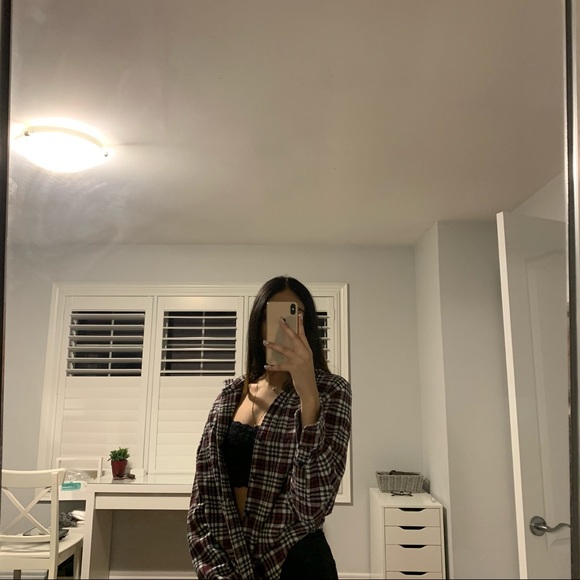 Vintage Checkered Flannel - S/M - Picture 3 of 6